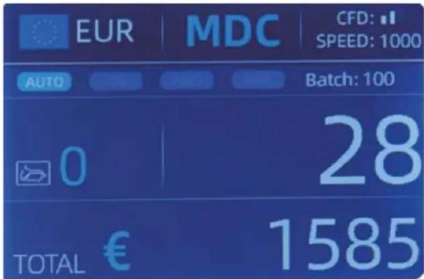 EUR | MDC | CFD: ■ SPEED: 1000 AUTO Batch: 100 0 28 TOTAL € 1585