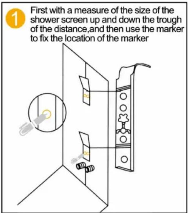 Vevor 8124FL - SHOWER PANEL SERIES INSTALLATION DIAGRAM - 1