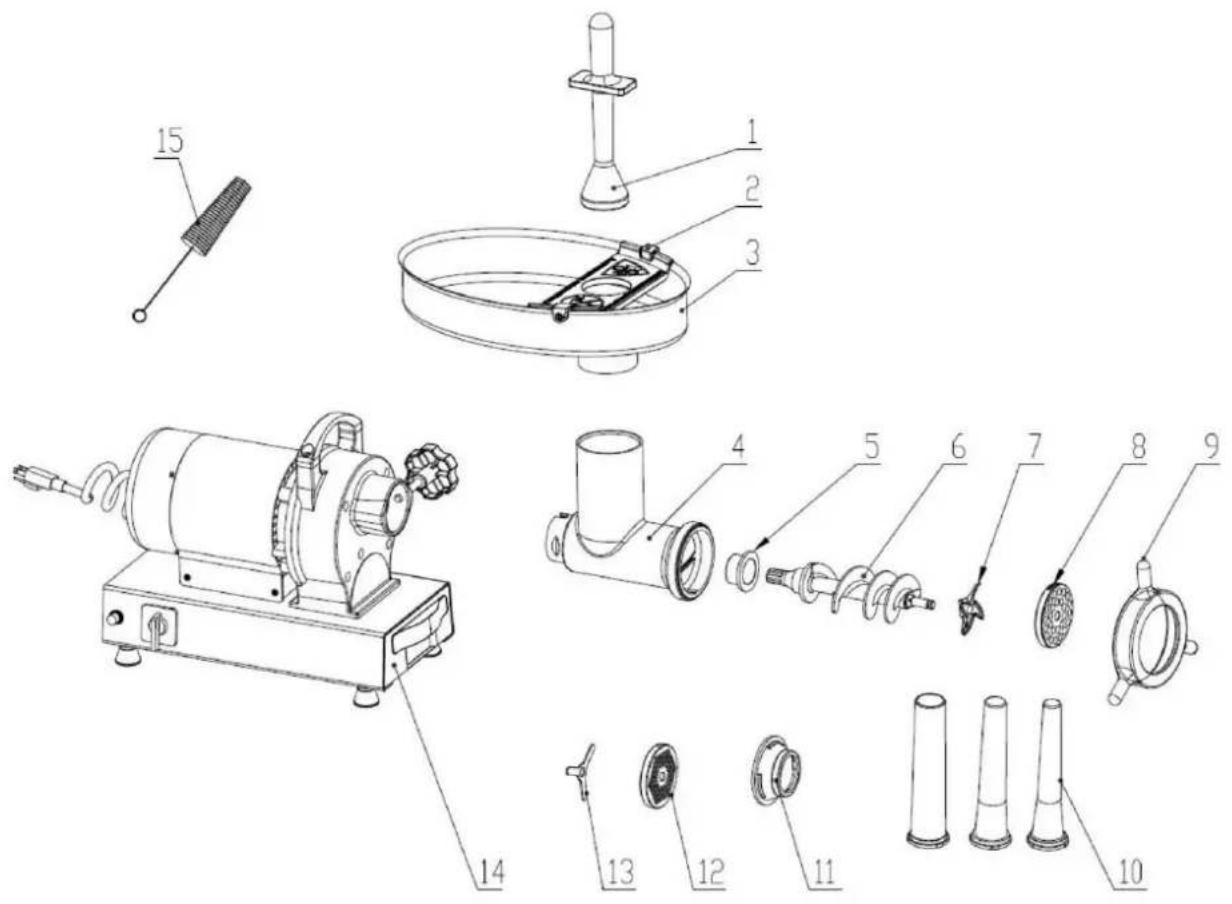 Vevor 1A-EG812 - TEILELISTE - 5