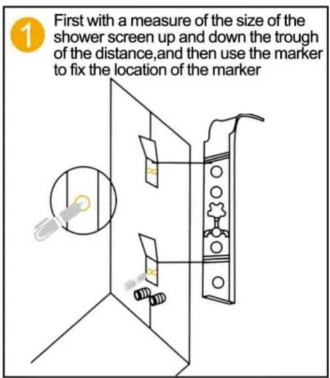 Vevor 7015FY - SCHEMAT INSTALACJI SERII PANELÓW PRYSZNICOWYCH - 1
