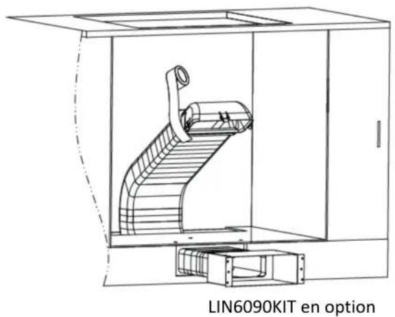 Linarie Tulle LS60I1F2Z - Evacuation à l'extérieur (gaine fournie) : - 9