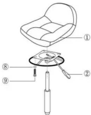 Vevor BLC9037 - Included Hardware List - 3