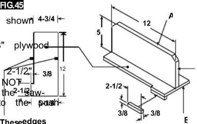Vevor M1H-ZP5-254D-1 - PUSH STICK AND PUSH BLOCK FIG.45 - 1