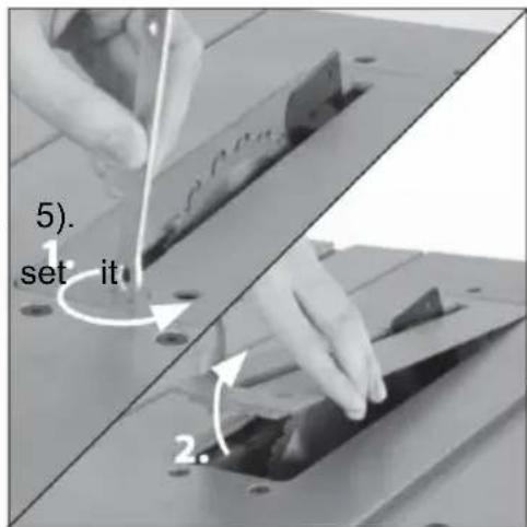 Vevor M1H-ZP5-254D-1 - POSITIONING THE RIVING KNIFE - 2