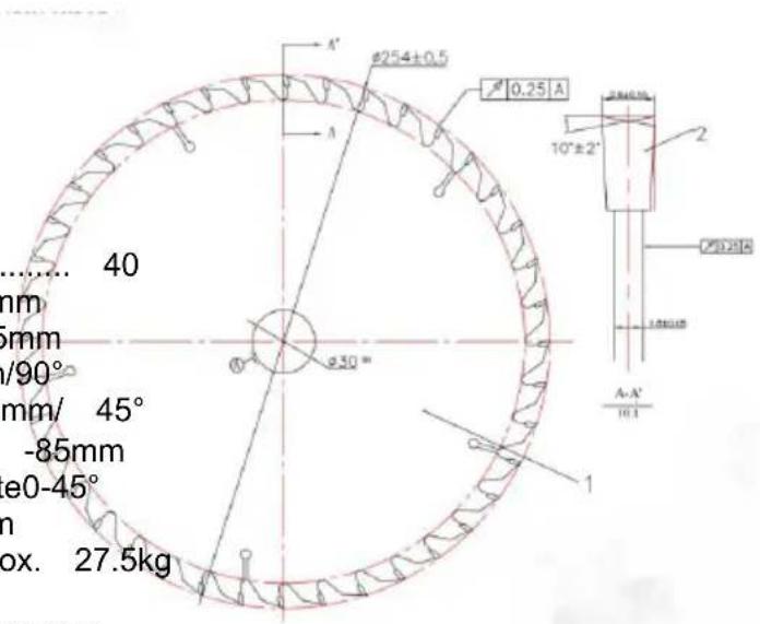 Vevor M1H-ZP5-254D-1 - TECHNICALDATA - 1