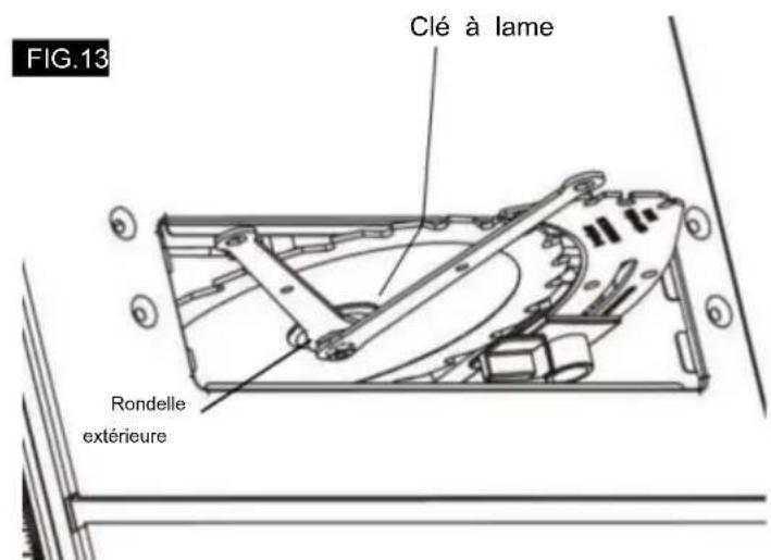 FIG.13 Clé à lame Rondelle extérieure