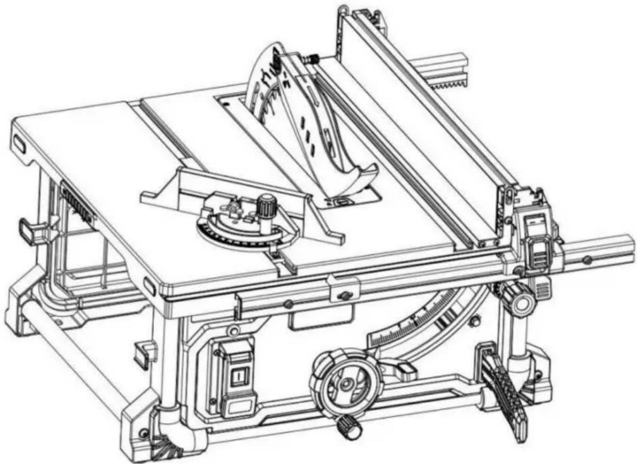 Vevor M1H-ZP12-254A-1 - TAFELZAAG - 1
