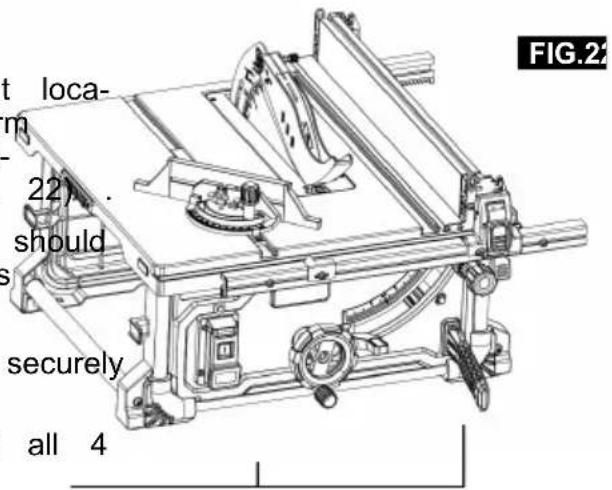 Vevor M1H-ZP12-254A-1 - MOUNTING THE TABLE SAW - 1