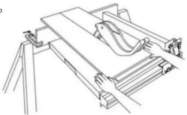 Vevor M1H-ZP12-254A-1 - Fonctionnement de base d'une scie circulaire à table - 4