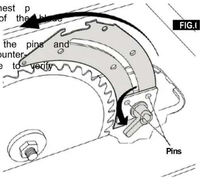 Vevor M1H-ZP12-254A-1 - POSITIONING THE RIVING KNIFE - 3