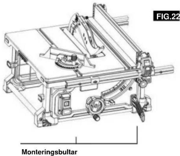 Vevor M1H-ZP12-254A-1 - MONTERING AV BORDSSÄGEN - 1