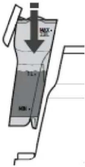 Vevor CM5020B-UL - Aggiungere la soluzione al serbatoio dell'acqua (scegliere uno dei tre metodi) - 1