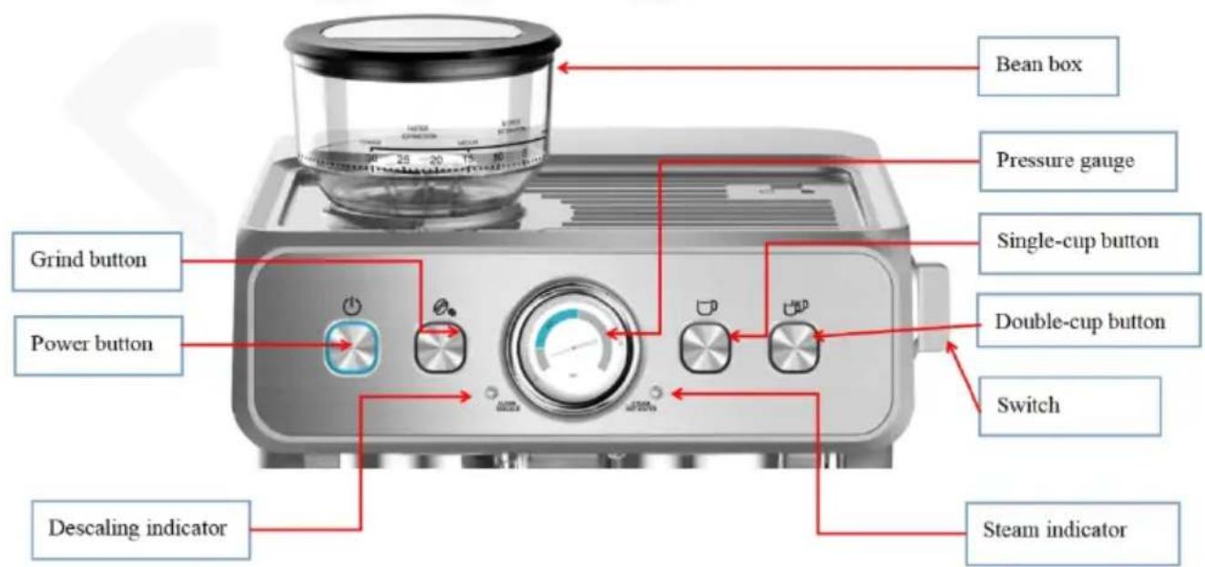 Vevor CM5020B-UL - Control panel - 1