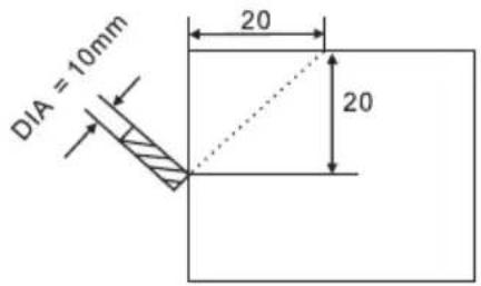 Vevor SNS-3V-YE102024 - Example 2 for the oblique XZ or YZ place: - 2