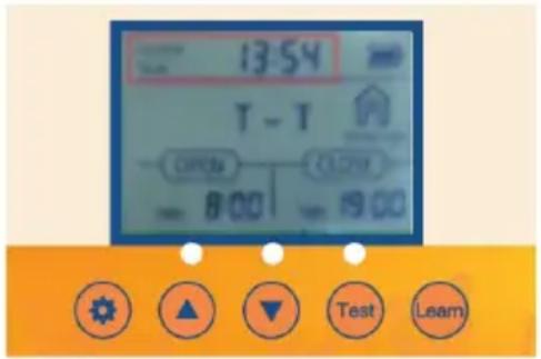 Vevor JUMCC06B - Setting the Local Time (24 Hour Time Format) for the Door - 1