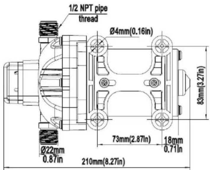 Vevor NMDP33-G35-50-12 - PRODUCT SIZE - 1