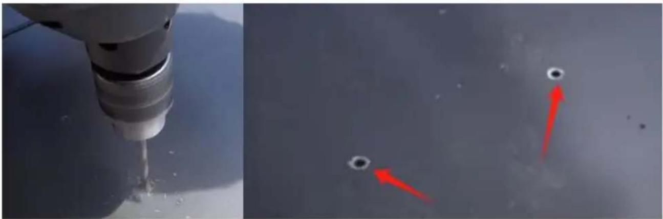 Vevor JG-127 - STEP 3: Drill hole. - 3
