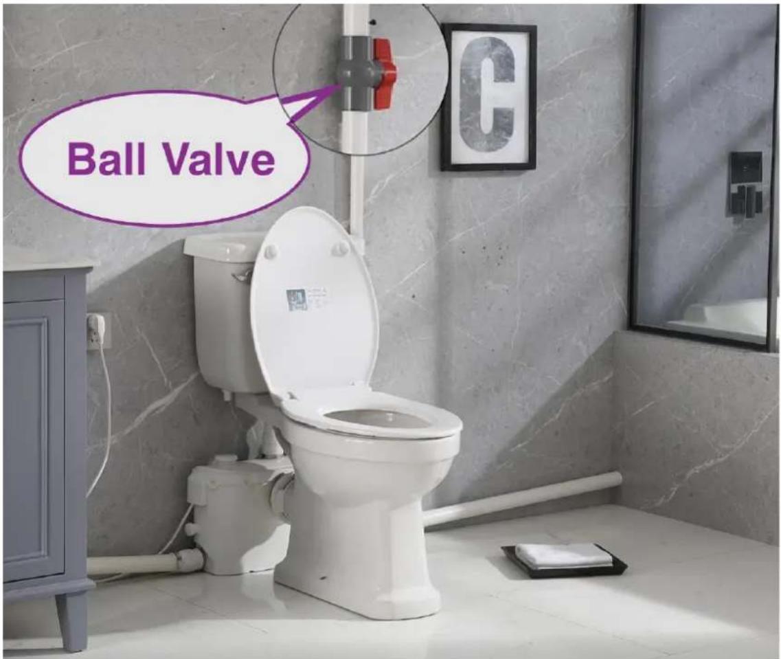 Vevor FLO500-BE - - Please must upward drain water to obtain the best performance, then horizontal drain water. This is most important! - 2