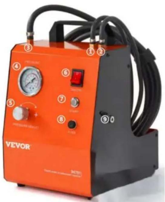 Vevor YS-0115B - Schema operativo/dispositivo - 1