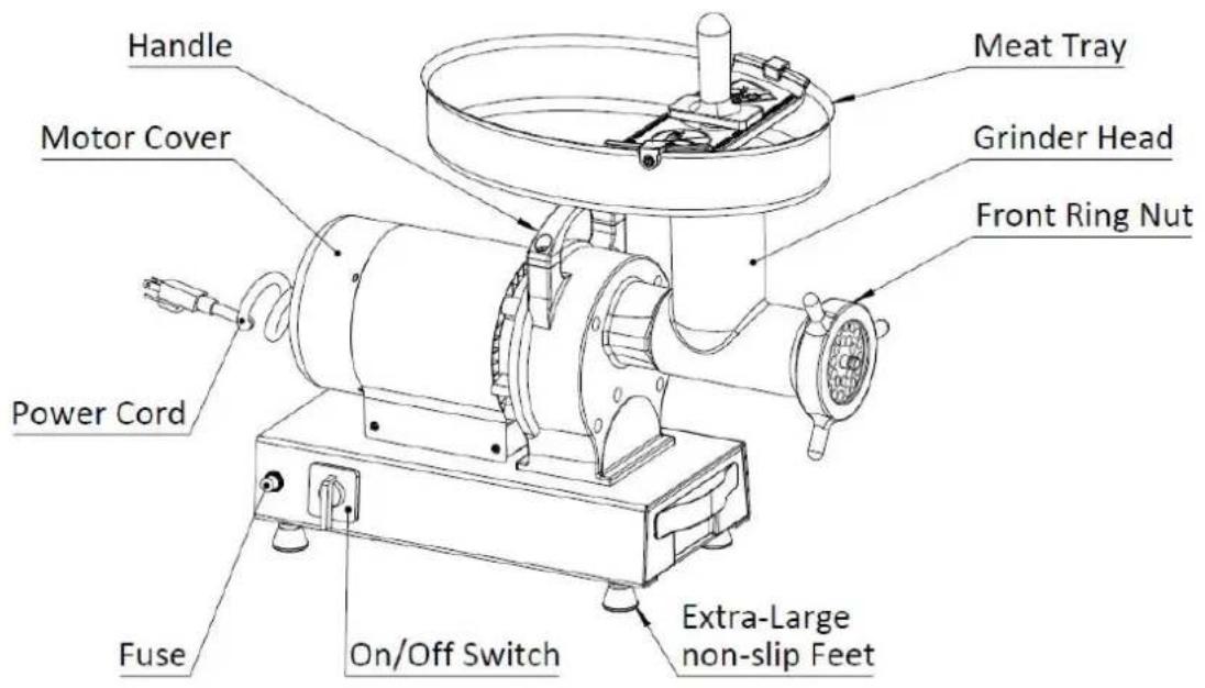 Vevor 1A-EG932 - PARTS LIST - 2