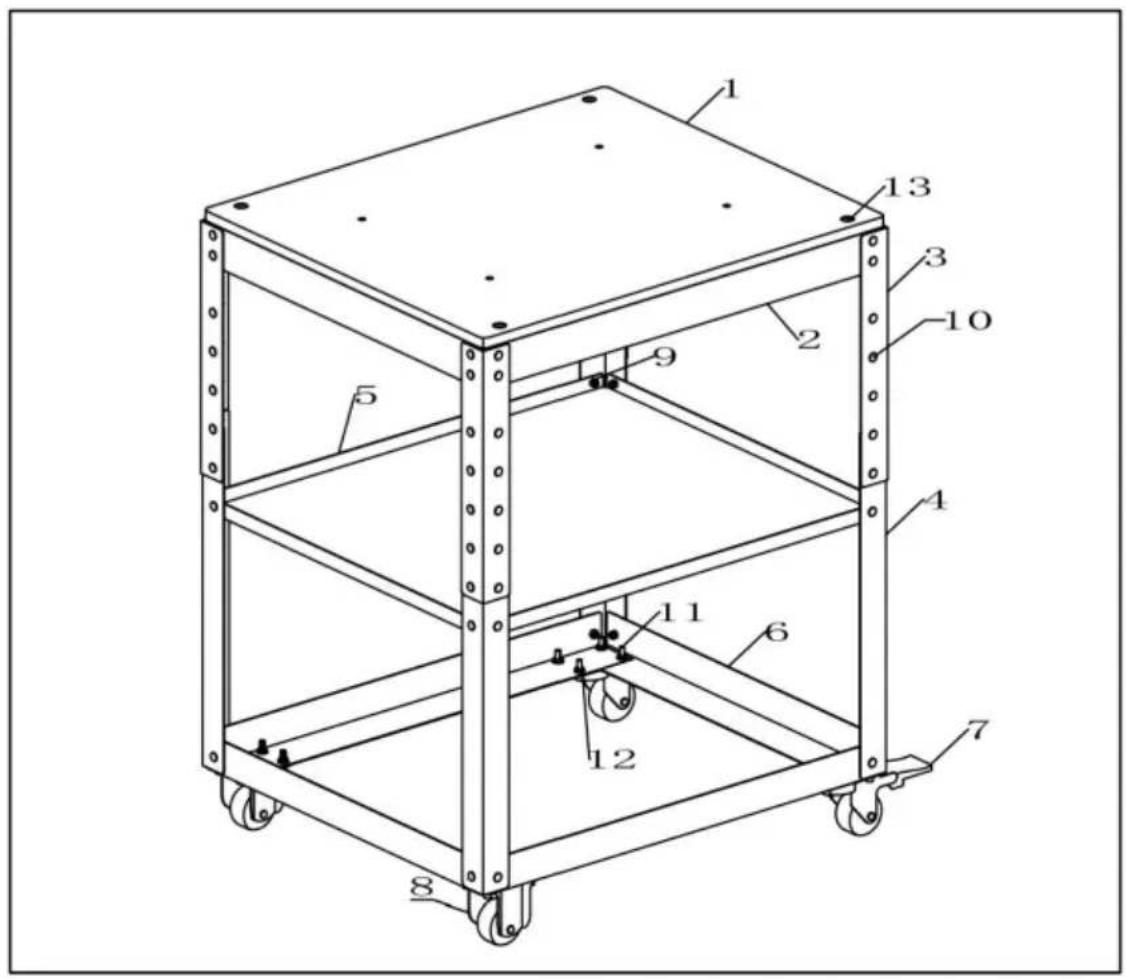 Vevor LCWB90 - STRUCTURE ET NOM DE LA PIÈCE - 1