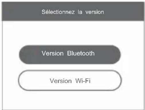 Sélectionnez la version Version Bluetooth Version Wi-Fi