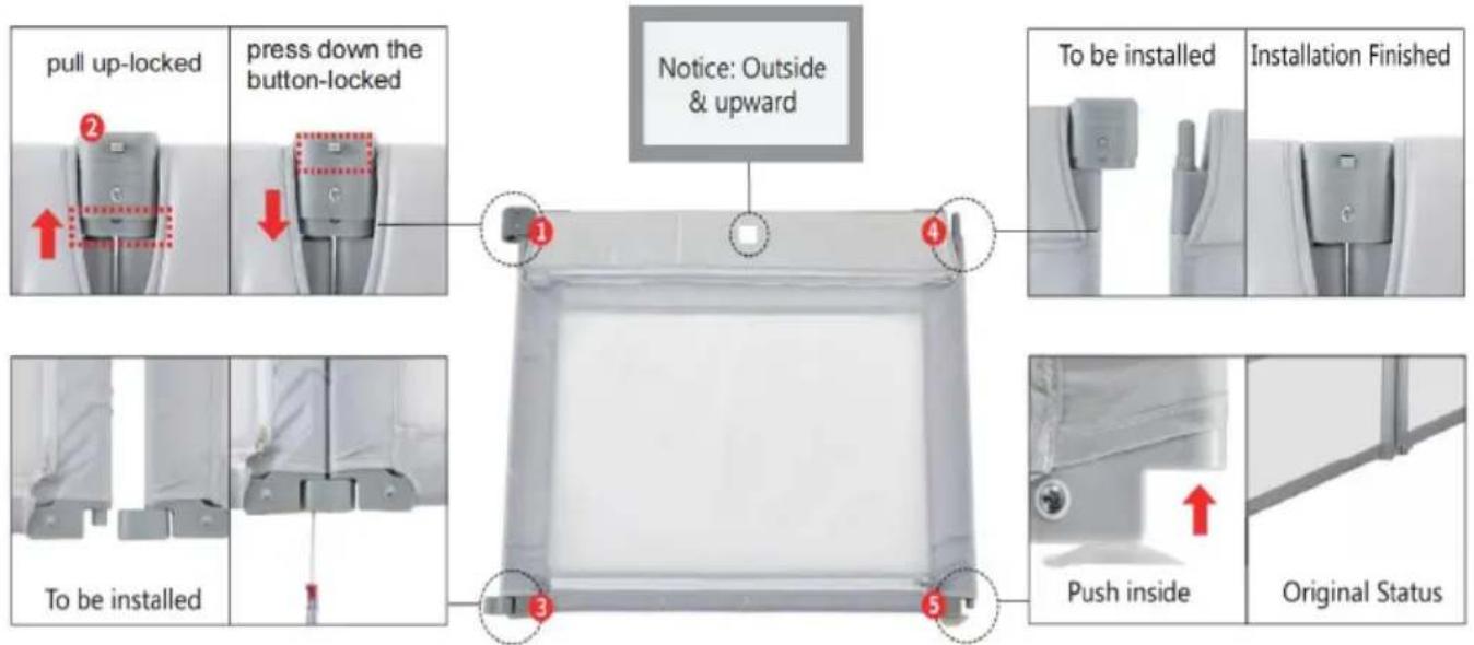 Vevor P2001-3 - Details for Single Panel - 1