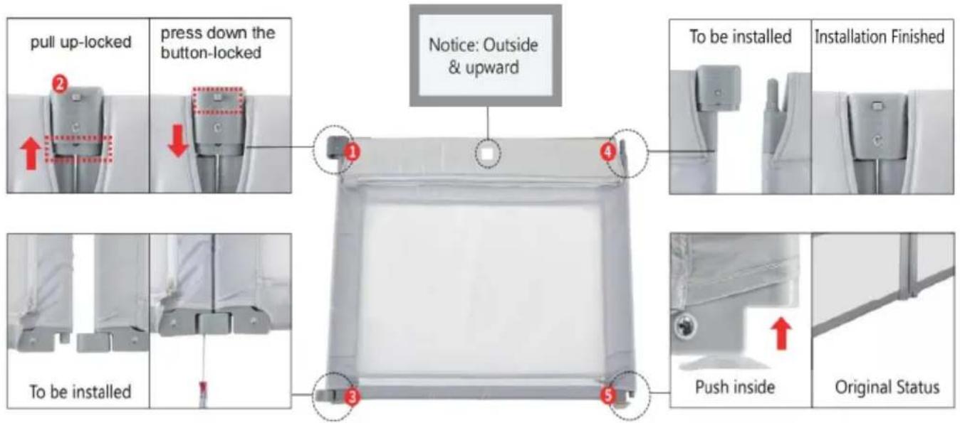 Vevor P2001-1 - Details for Single Panel - 1