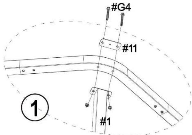 Vevor KD-TPQC-007-20x24ft - STEP 1: Assemble the Top Frame - 6