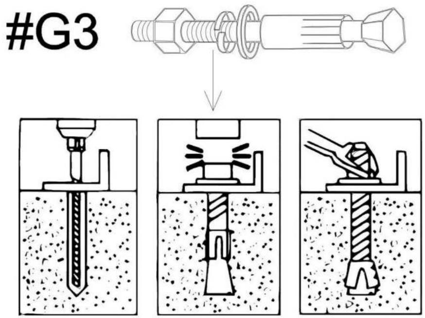 Vevor KD-TPQC-007-20x24ft - STEP11 : Anchor the Carport - 2