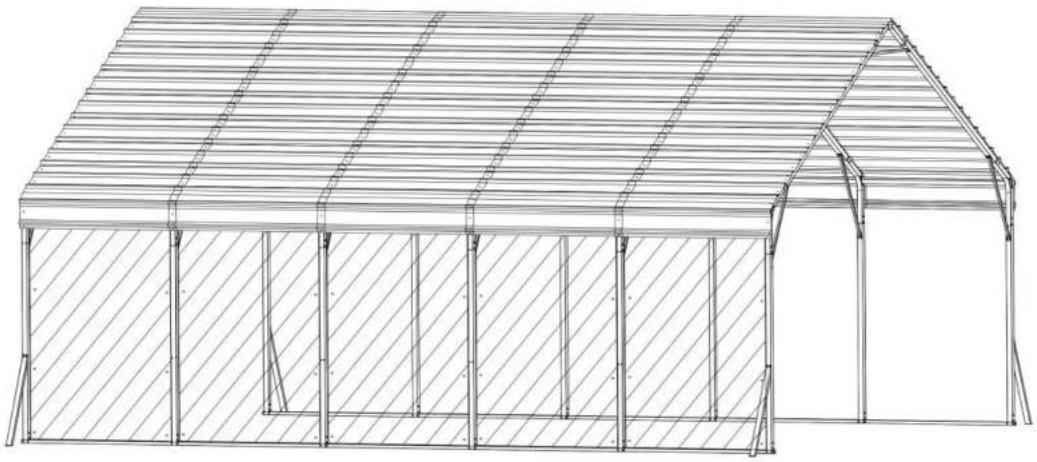 Vevor KD-TPQC-007-20x24ft - CARPORT INSTALLATION INSTRUCTION - 1