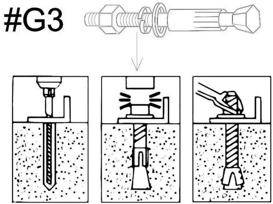Vevor KD-TPQC-007-20x24ft - STEP11 : Anchor the Carport - 2