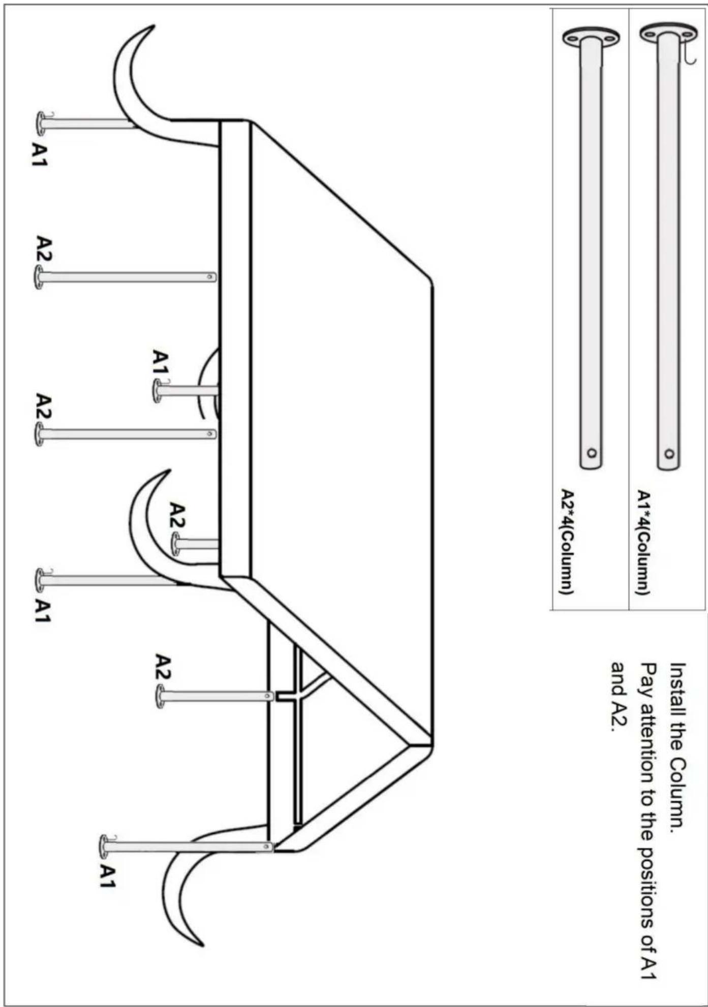 Vevor SXYJSCK-FBS12X20FT-W - MONTAGESTAP - 4