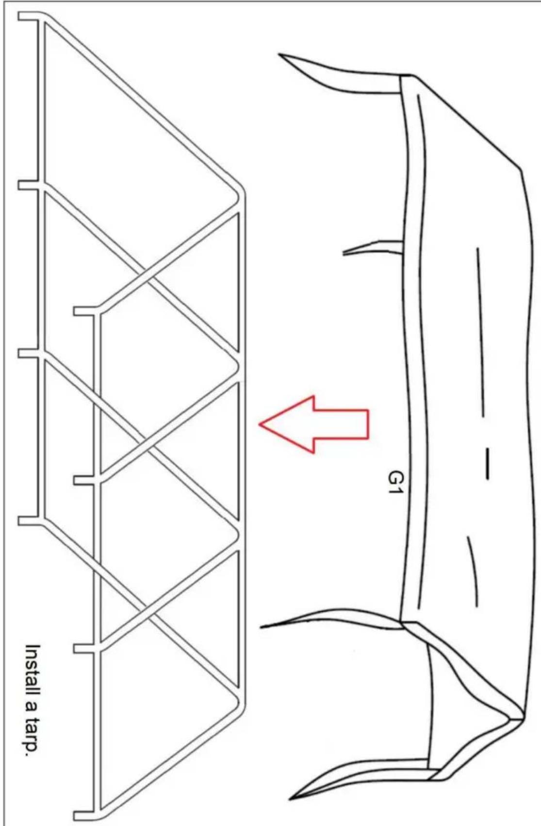 Vevor SXYJSCK-FBS12X20FT-W - ÉTAPE D'ASSEMBLAGE - 3