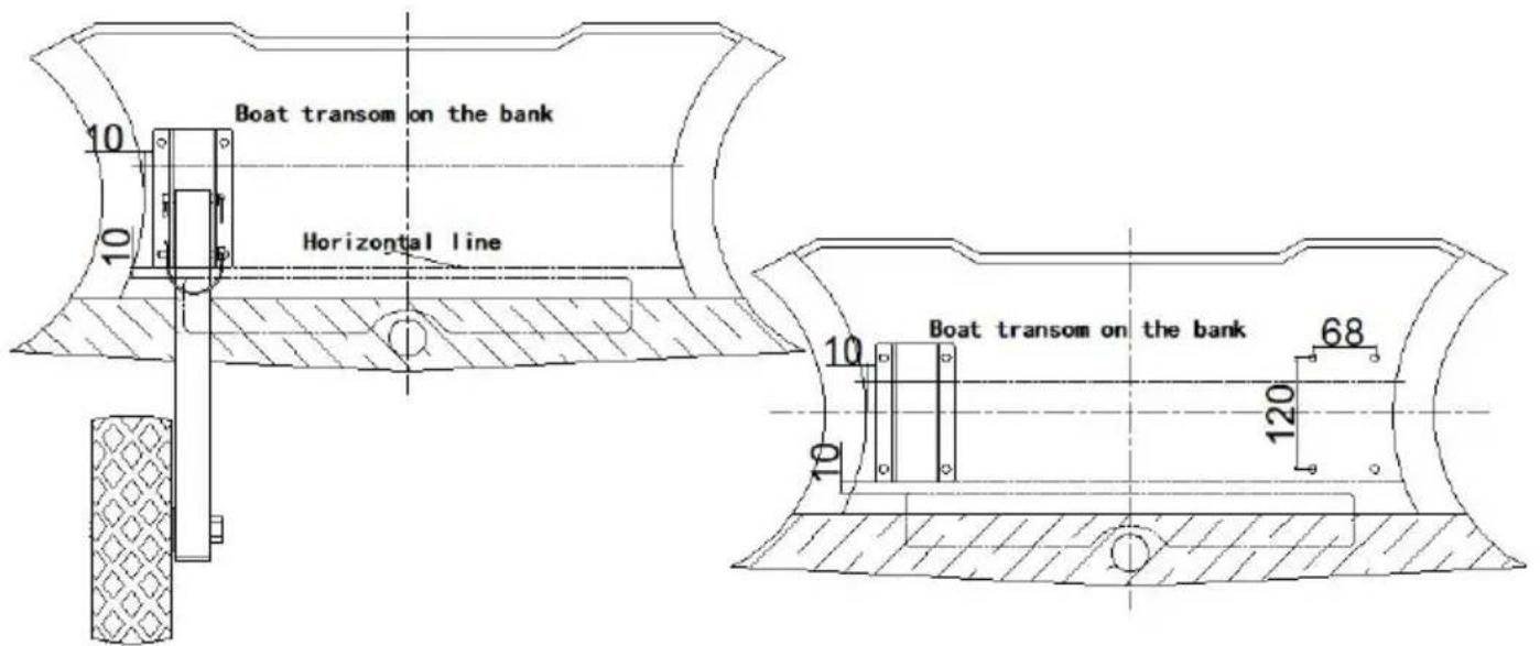 Vevor CYXSL10300-D - Transom launching wheel installation and operation instruction: - 1