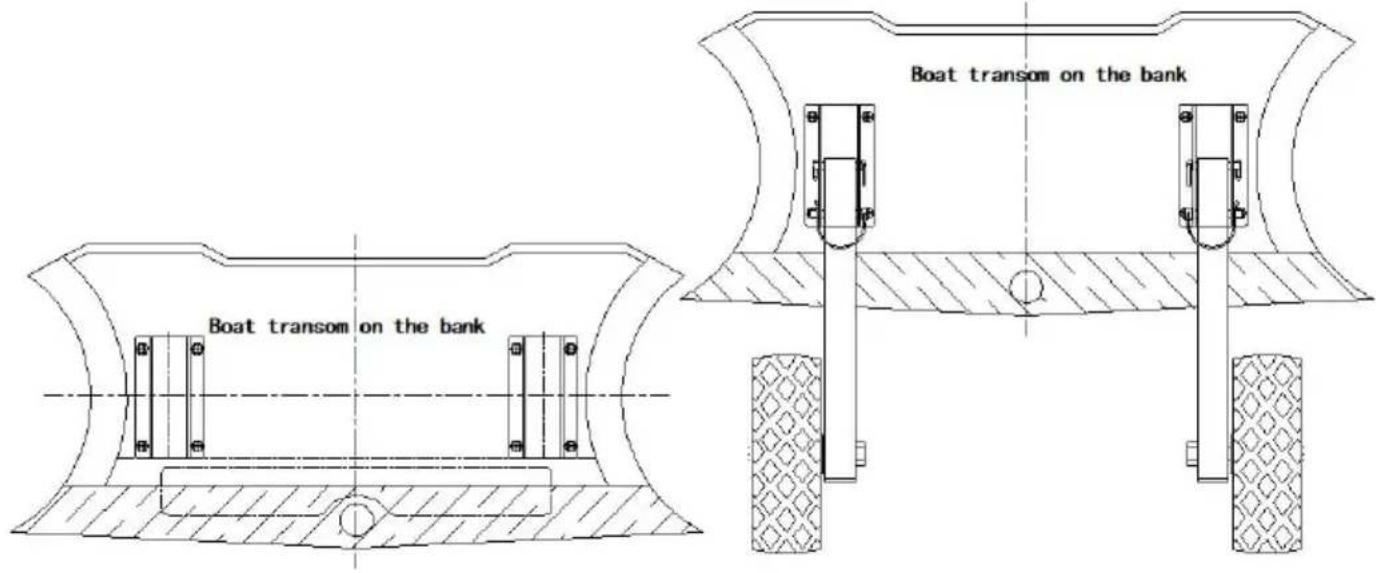 Vevor CYXSL10300-D - Transom launching wheel installation and operation instruction: - 2