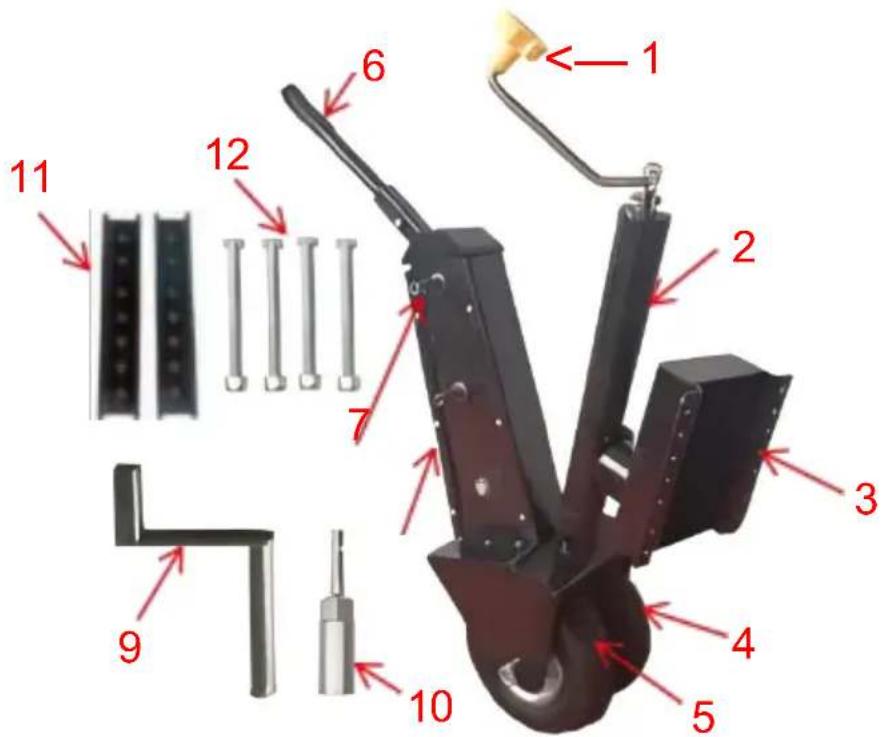 Vevor QYC500-WB - STRUKTURERA DIAGRAM - 1