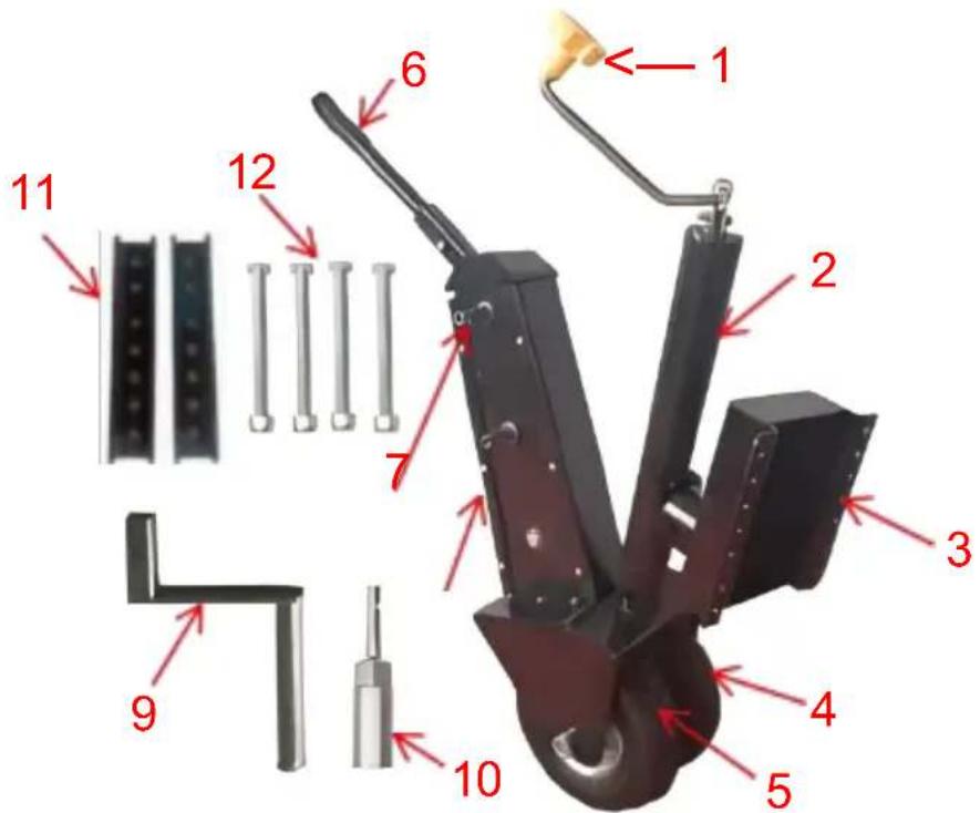 Vevor QYC500-WB - STRUKTURA DIAGRAM - 1
