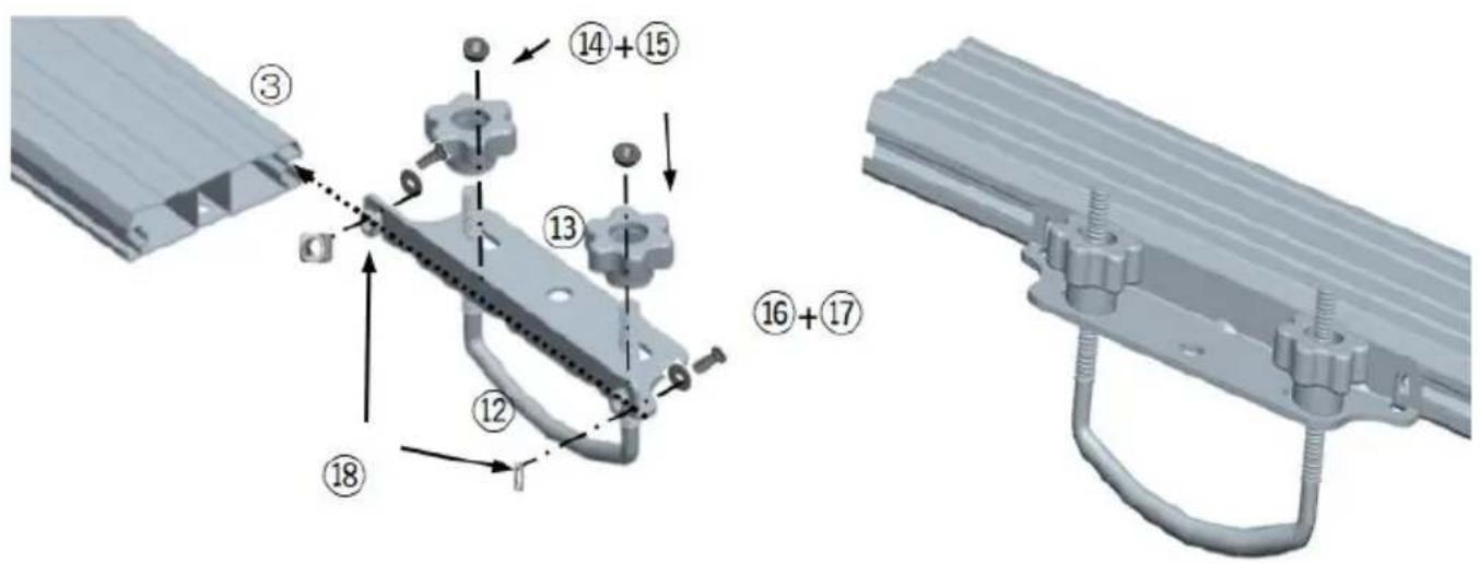 Vevor HJ-RB514A-120X100CM - Installation step 1: - 1
