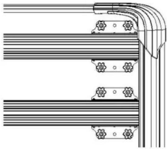 Vevor HJ-RB514A-120X100CM - Porte-bagages - 3