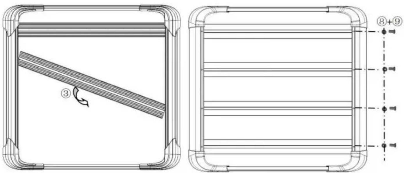 Vevor HJ-RB514A-120X100CM - Fase di installazione 2: - 1