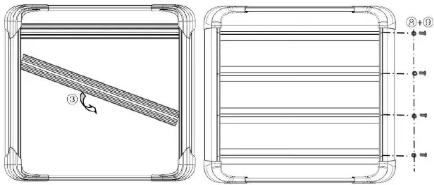 Vevor HJ-RB514A-120X100CM - Installation step 2: - 1