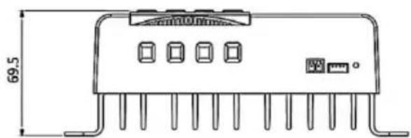 Vevor MC2440N10-B - PRODUCT DIMENSIONS - 5