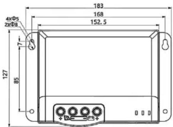 Vevor MC2440N10-B - PRODUCT DIMENSIONS - 6