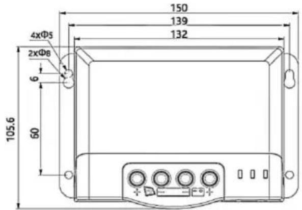 Vevor MC2450N10-B - PRODUCT DIMENSIONS - 2