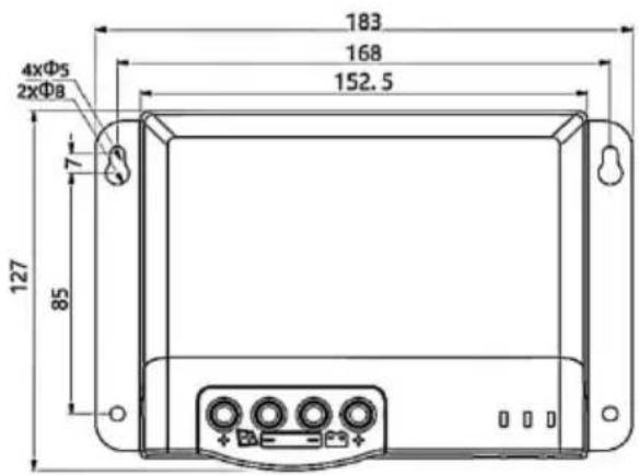 Vevor MC2450N10-B - PRODUCT DIMENSIONS - 6