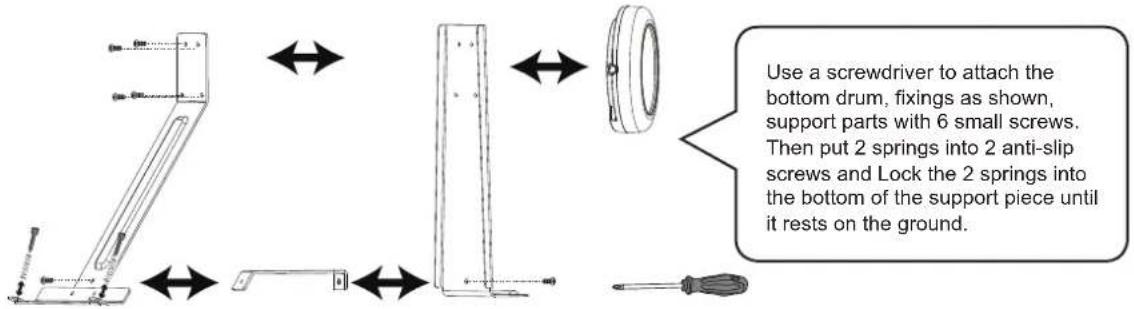 Vevor MD200D-P - Install the kick drum - 1