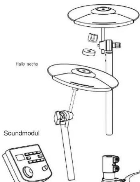 Vevor MD200D-P - Schlagteile und Soundmodul einbauen - 3