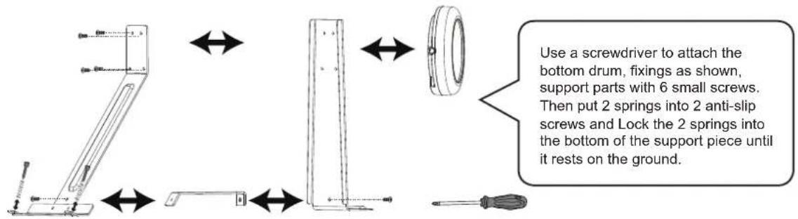 Vevor MD200E-P - Install the kick drum - 1