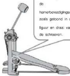 Vevor MD200E-P - De kickdrum worden vastgezet met de stappenhamer - 2